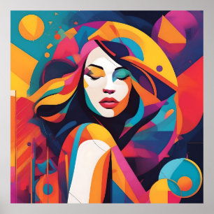 Ätherische Strahlkraft: Eine Symphonie der Farben Poster