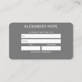 Ätherische Strahlung | Rosa und goldenes Geschenk Visitenkarte (Rückseite)