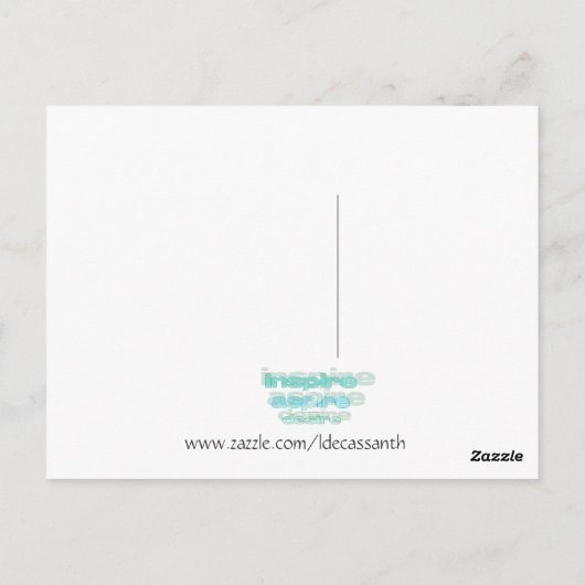 Ätherische Stunde Postkarte (Rückseite)