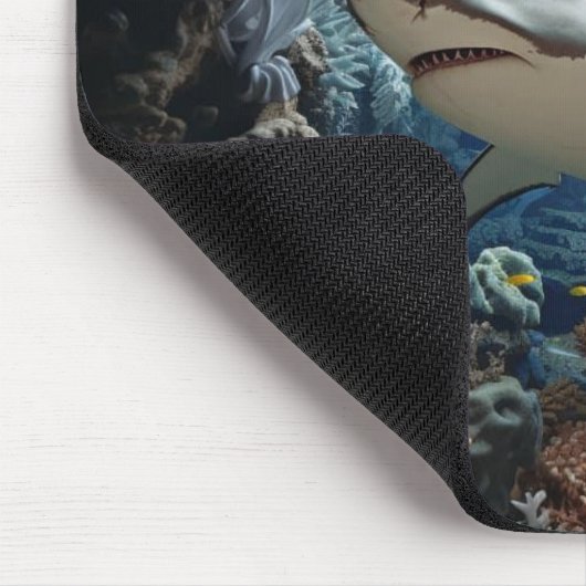 Ätherische Tiefen 3D-Hai Mousepad (Ecke)