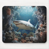 Ätherische Tiefen 3D-Hai Mousepad (Vorne)