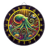 Ätherische Tiefen Octopus Dartboard Dartscheibe (vorne)