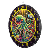 Ätherische Tiefen Octopus Dartboard Dartscheibe (Vorderseite rechts)