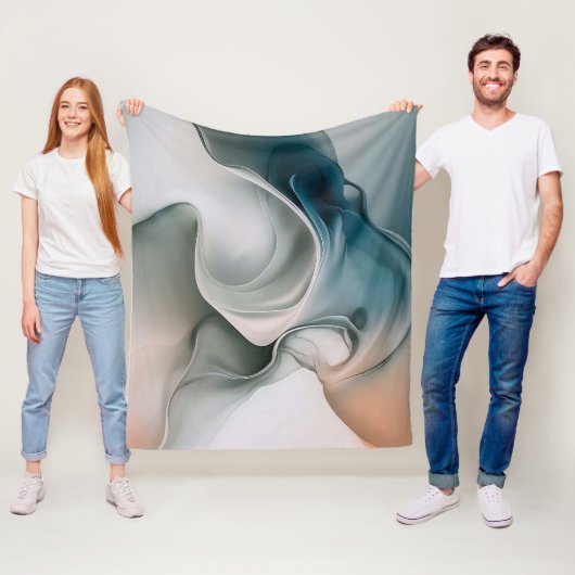 Ätherische Traumlandschaft: ruhig Abstrakt Fleecedecke (Beispiel)
