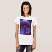 "Ätherische Treiber: Quallen auf der blass schwarz T-Shirt (Vorne ganz)