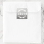 Ätherische Unschärfe Quadratischer Aufkleber (Tasche)
