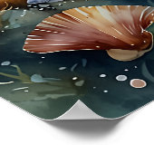 Ätherische Unterwasserszene Poster (Ecke)