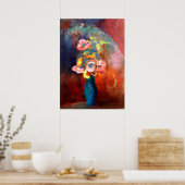 Ätherische Vase von Blume, Gemälde von Odilon Redo Poster (Küche)