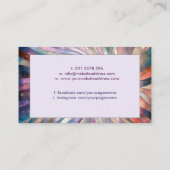 Ätherische Verbindung - kosmischer Energiefluss Visitenkarte (Rückseite)