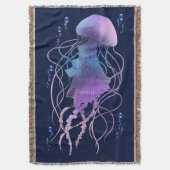 Ätherische violettblaue Qualle Decke (Vorderseite Vertikal)