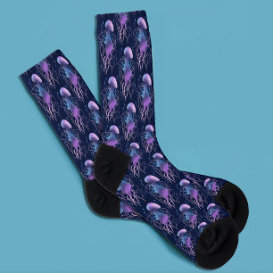 Ätherische violettblaue Qualle Socken