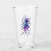 Ätherische violette Blaue Qualle Glas (Vorderseite)