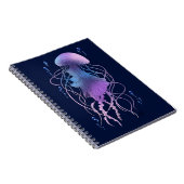 Ätherische violette Blaue Qualle Notizblock (Rechte Seite)