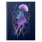 Ätherische violette Blaue Qualle Notizblock (Vorderseite)