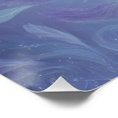 Ätherische Violette Tänzerin in Traum-Bewegung Poster (Ecke)