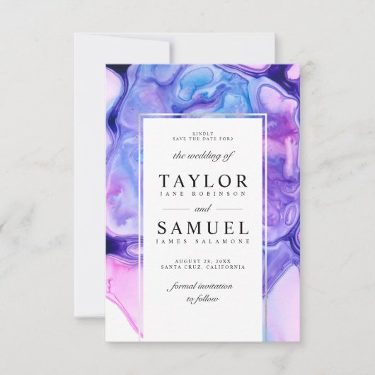 Ätherische Welle Einladung Small V03 (Vorderseite)