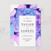 Ätherische Welle Einladung Small V03 (Vorne/Hinten)