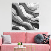 Ätherische Wellen: Ein Tanz aus Licht und Schatten Leinwanddruck (Insitu (Wohnzimmer))