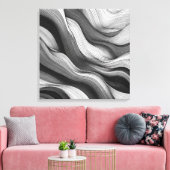 Ätherische Wellen: Ein Tanz aus Licht und Schatten Leinwanddruck (Insitu (Wohnzimmer))