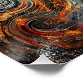 Ätherische Wirbel und Silhouetten Poster (Ecke)