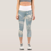 Ätherische Wolken Capri Leggings (Vorderseite)