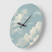 Ätherische Wolken Große Wanduhr (Winkel)