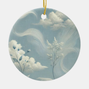 Ätherische Wolken Keramik Ornament