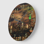 Ätherische Wolken: NYC Skyline, ESB Große Wanduhr (Winkel)