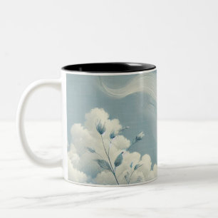 Ätherische Wolken Zweifarbige Tasse