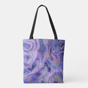 Ätherische Zuckerwatte-Marmor-Wasserfarben-Fantasy Tasche