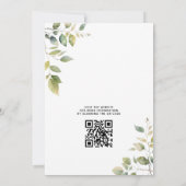 Ätherische Zweige Frau Brautparty Party verpassen Einladung (Rückseite)