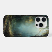 Ätherischer Abstieg: Der goldene Dunst eines Sonne iPhone Hülle (Rückseite (Horizontal))