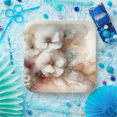 Ätherischer Abstrakter Blumenkosmos Pappteller (Party)