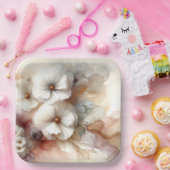 Ätherischer Abstrakter Blumenkosmos Pappteller (Party)