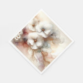 Ätherischer Abstrakter Blumenkosmos Serviette (Ecke)