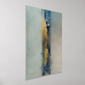 Ätherischer, abstrakter, goldblauer Sand Foliendrucke (Ablage )