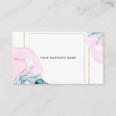 Ätherischer Aquamariner und rosafarbener Glamour M Visitenkarte (Vorderseite)