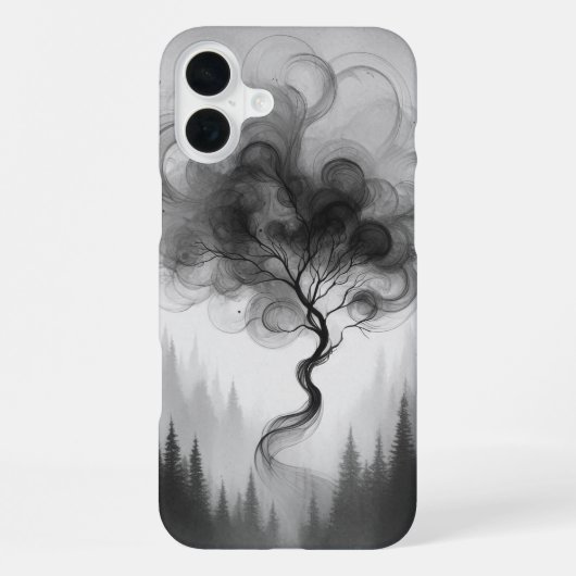 Ätherischer Baum iPhone Hülle (Rückseite)