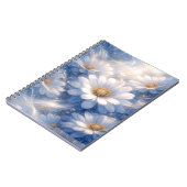 Ätherischer Blaue Daisy Traum Notizblock (Linke Seite)