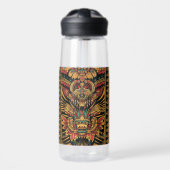Ätherischer Cyan "Aztec Dream" Wasserflasche Trinkflasche (Vorne)