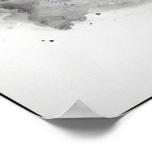 Ätherischer Fluss eines graceful Koi Abstrakt Poster (Ecke)