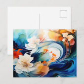 Ätherischer Fluss von Alkohol Tinte Postkarte (Vorne/Hinten)