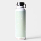Ätherischer, grüner Galaxy-Stil mit Namen Wireless Trinkflasche (Rückseite)