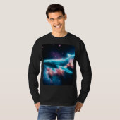 Ätherischer kosmischer Wal im galaktischen Weltrau T-Shirt (Vorne ganz)