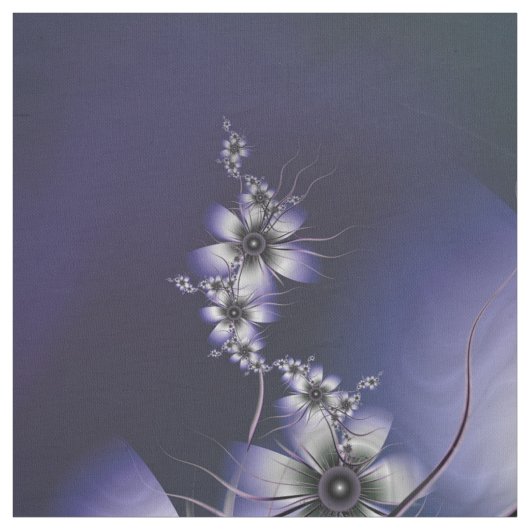 Ätherischer Lavendel mit Blumen Stoff (Muster)