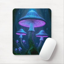Ätherischer leuchtender biolumineszenter Waldpilz