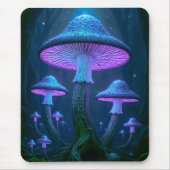 Ätherischer leuchtender biolumineszenter Waldpilz Mousepad (Vorne)