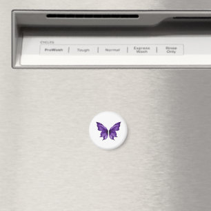 Ätherischer lila Schmetterling Ästhetik Stanze  Magnet
