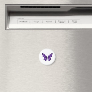Ätherischer lila Schmetterling Ästhetik Stanze  Magnet