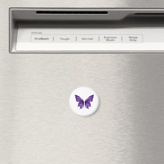 Ätherischer lila Schmetterling Ästhetik Stanze  Magnet (In Situ (Geschirrspüler))